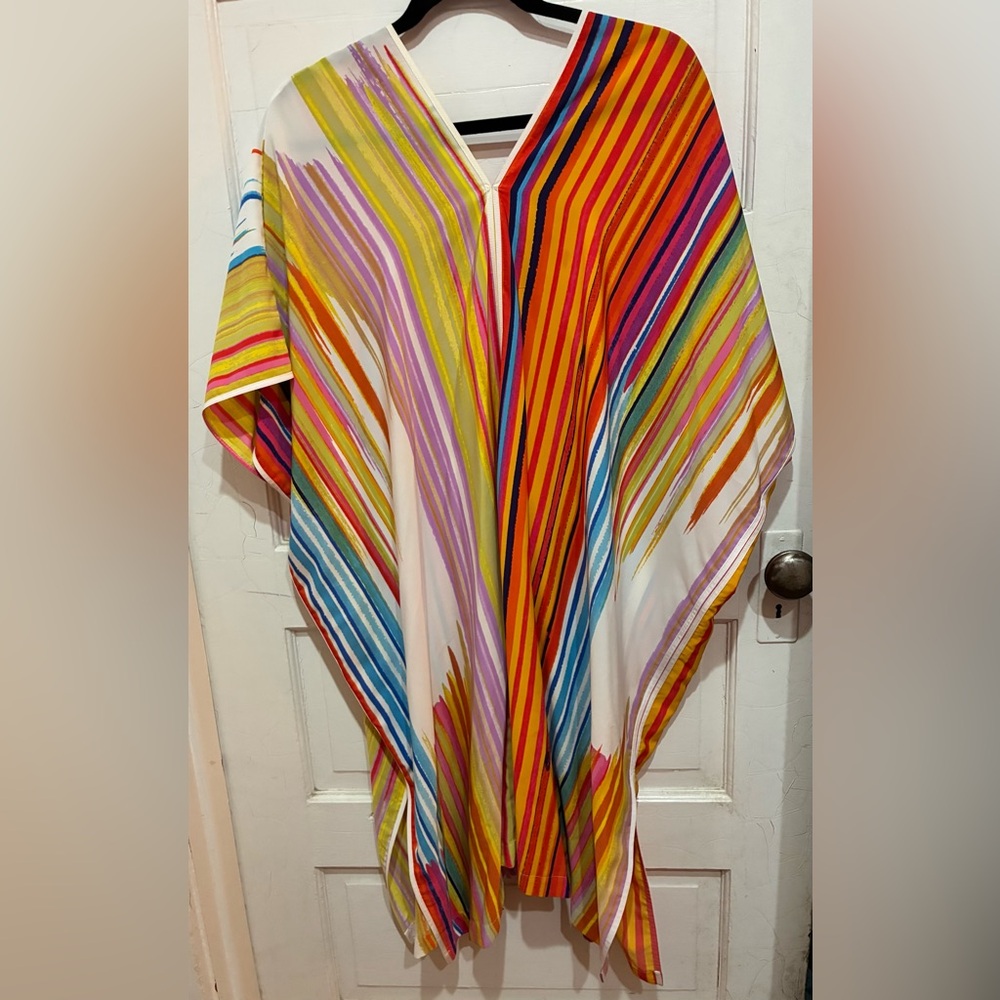Notorious Multicolor Striped Women's dress/coverup/ nightgown